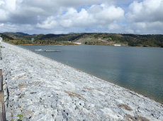 Rockfill dam in Okinawa