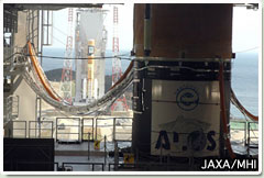 F8 (front) and F9 at Launch Pad 1 (back), seen from VAB