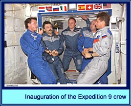 Inauguration of the Expedition 9 crew
