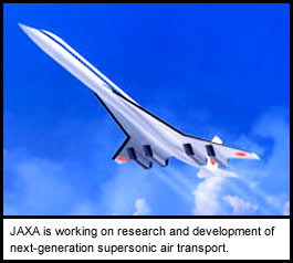 JAXA is working on research and development of next-generation supersonic air transport.