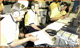 Scaled Composites Mission Control Center, 
						June 21, 2004 photo