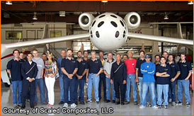 SpaceShipOne project crew photo