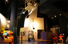 The Space Exhibition Area at Tamarokuto Science Center