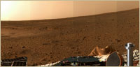 Landing Site of Spirit in Gusev Crater (Courtesy of NASA/JPL-Caltech)