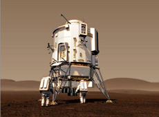 Manned Mars Exploration Plan under investigation in Europe (Artist's concept, Courtesy of ESA)