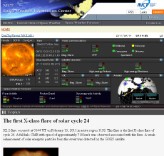 Space weather forecast is released on the NICT Space Weather Information Center’s website (courtesy: NICT)