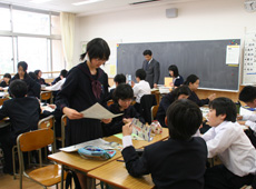 A class to think about the environment of Chiyoda-ku, where the school is located. (Supported by Mitsubishi Estate Co., Ltd.)