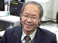 Dr. Asashima smiles at the results from the Dome Gene Experiment.