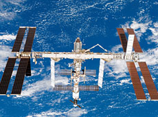International Space Station under construction (courtesy of NASA)