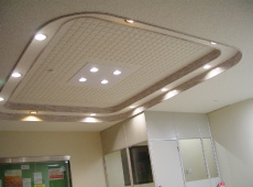 An indoor guidance system that uses light fixtures. (courtesy: Hideo Makino.)