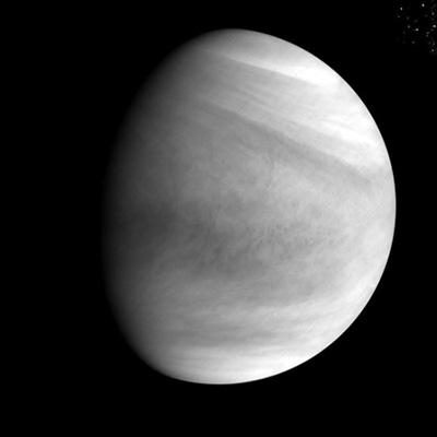 By Ultraviolet Imager (UVI), at around 2:19 p.m. on Dec. 7 (Japan Standard Time) at the Venus altitude of about 72,000 km