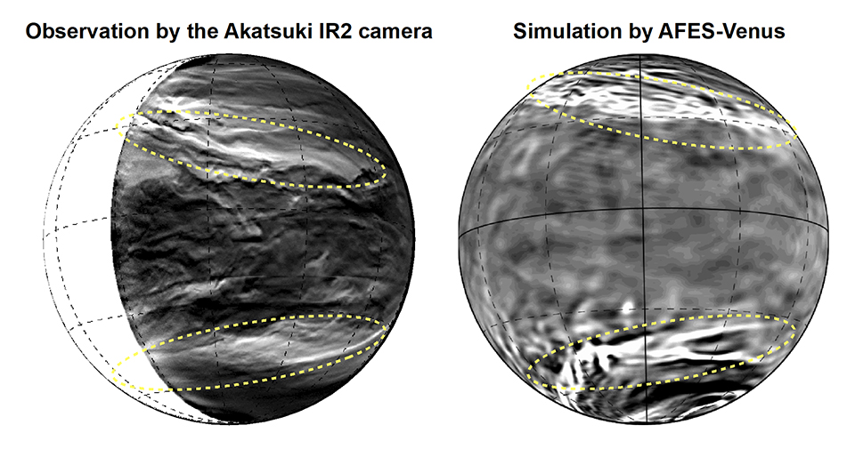 obrázek: V atmosféře Venuše byly objeveny doposud neznámé struktury, které se na jiných planetách neobjevují