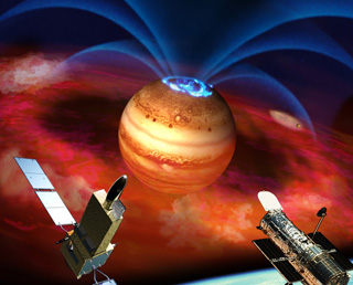 HISAKI’s first observation of Jupiter’s magnetosphere