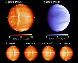 Finding the cause of a bow-shaped feature on Venus