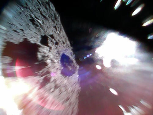 Images taken by MINERVA-II on the surface of Ryugu.