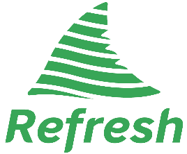 Symbol mark created with the airlines and construction companies that cooperated in the flight demonstration tests
							The name "Refresh" is an abbreviation of "RiblEt Flight RESearcH for carbon neutrality"