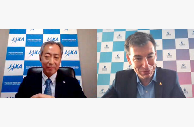 Dr. Yamakawa's Meeting with Centre National d’Études Spatiales CEO Philippe Baptiste