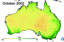 Climate anomalies in Australia (2002 to 2010)