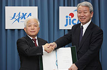 Signing of Partnership Agreement between JAXA and JICA