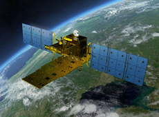 Computer image of ALOS-2