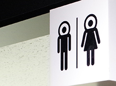 Toilet sign