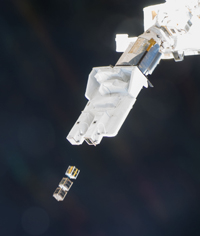 Deployment of small satellites (courtesy of JAXA/NASA)