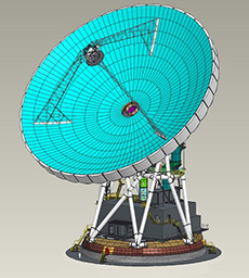 Conceptual drawing of the new antenna (courtesy of Mitsubishi Electric)