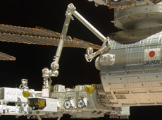 Robotic arm of the Kibo Japanese Experiment Module (courtesy: JAXA/NASA)