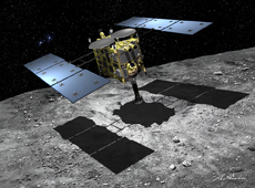 Asteroid explorer HAYABUSA 2 (courtesy: Akihiro Ikeshita)