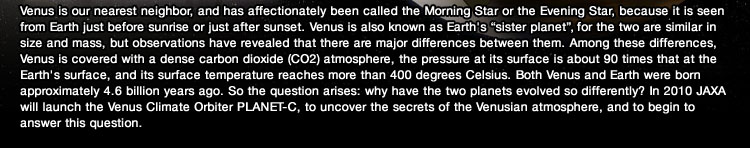 Venus is our nearest neighbor, and has affectionately been called the Morning Star or the Evening Star, because it is seen from Earth just before sunrise or just after sunset. Venus is also known as Earth's 