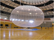 Ground test of a superpressure balloon