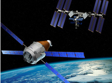 European Advanced Re-entry Vehicle (ARV) heading to the ISS (Artist's concept, Courtesy of ESA - D. Ducros)