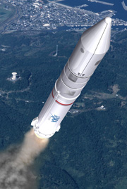 Epsilon launch vehicle in flight (artist’s rendition)