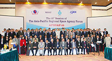 15th Asia-Pacific Regional Space Agency Forum (APRSAF-15), held in Vietnam. (Courtesy of APRSAF)