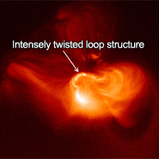 Coronal structure observed just before flaring