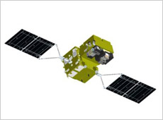 The climate change observation satellite GCOM-C.