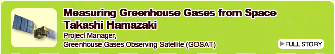 Measuring Greenhouse Gases from Space Takashi Hamazaki Project Manager, Greenhouse Gases Observing Satellite (GOSAT)