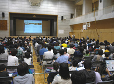 Opening ceremony of Space School in Kokubunji city, May 2009