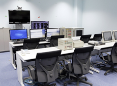 Interior view of Epsilon launch control center