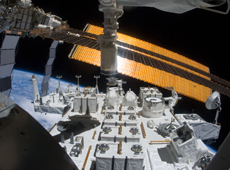 Kibo's Exposed Facility attached to the ISS (Courtesy of NASA)