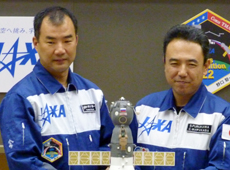 Astronauts Soichi Noguchi (left) and Satoshi Furukawa, scheduled for ISS expeditions