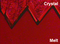 Crystal growth in the FACET experiment