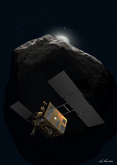 Asteroid explorer HAYABUSA-2 (courtesy: Akihiro Ikeshita)