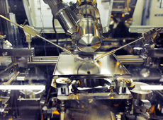 Micromanipulators installed inside the clean chamber