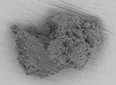 Electron microscope image of dust particles from Itokawa (courtesy: Tohoku University/JAXA)