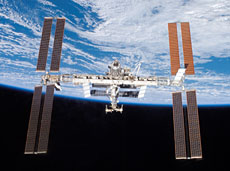 International Space Station under construction (courtesy of NASA)