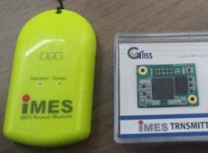 IMES receiver (left) and transmitter (right). (courtesy: GNSS Technologies Inc.)