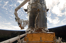 Fifth repair mission on the Hubble Space Telescope, May 2005 (STS-125) (courtesy: NASA)