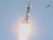 Soyuz launched with Astronaut Onishi onboard
