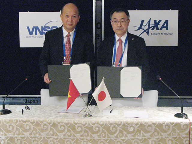 JAXA and VNSC sign a Cooperation Agreement in the field of Public Affairs